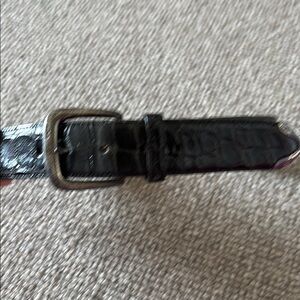 Ralph Lauren Black Genuine American Alligator Leather Belt Sz 28